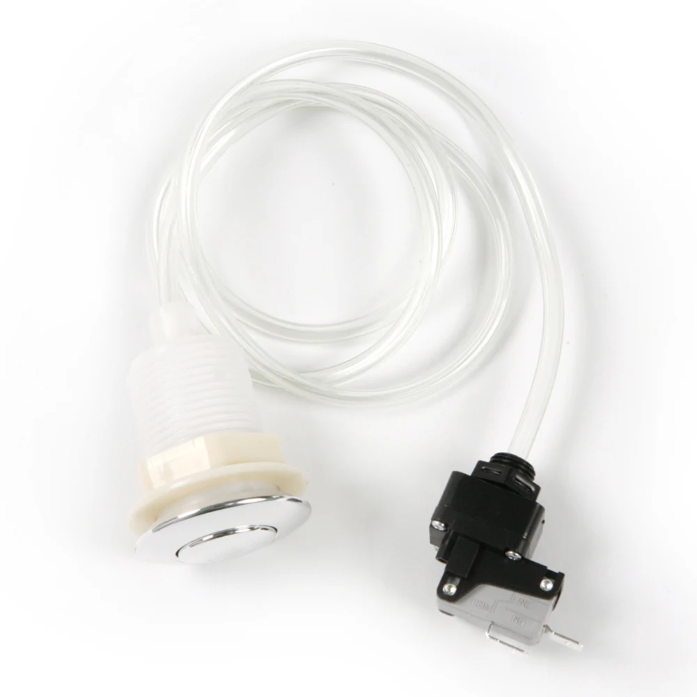Garbage Waste Disposal Self Lock Air Switch Push Button + Pneumatic Air