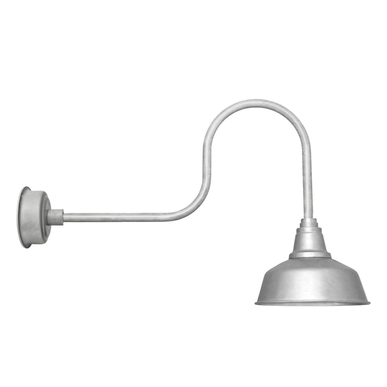 14 Industrial Goodyear LED Barn Light in Galvanized Silver
