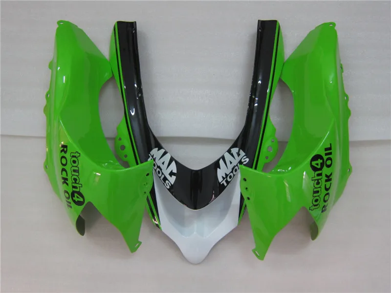 Пользовательские окрашенный комплект обтекателей для Kawasaki ZX10R 2004 2005 Ninja ZX-10R 04 05 цвета: зеленый, Черный ABS Обтекатели BB1