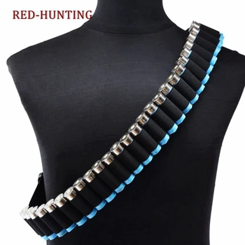 

130cm Tactical Hunting Shot gun 12 GA Belt Nylon Airsoft 25 Rounds Bullet Ammo Holster Pouch Belt Accessories