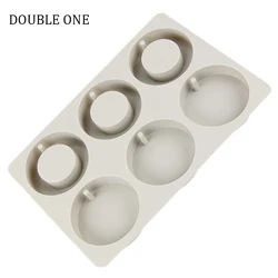 Doble Una Ronda de Cristal de Resina Joyería Cabujón Moldes Colgantes Redondos para Herramientas de Joyería Diy Hacer Accesorios Doble Una Ronda de Cristal de Resina Joyería Cabujón Moldes Colgantes Redondos para Herramientas de Joyería Diy Hacer Accesorios