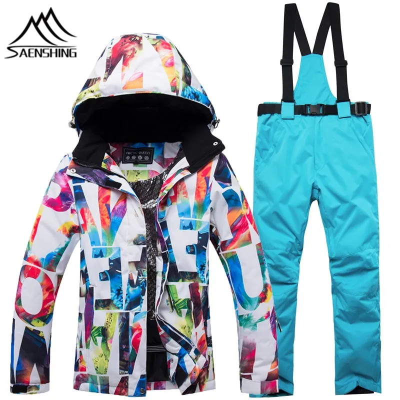 

Ski Suit Women Jacket Snowboard Pants Waterproof Super Warm Mountain Breathable Skiing Suit Male Snowboarding Suits Winter