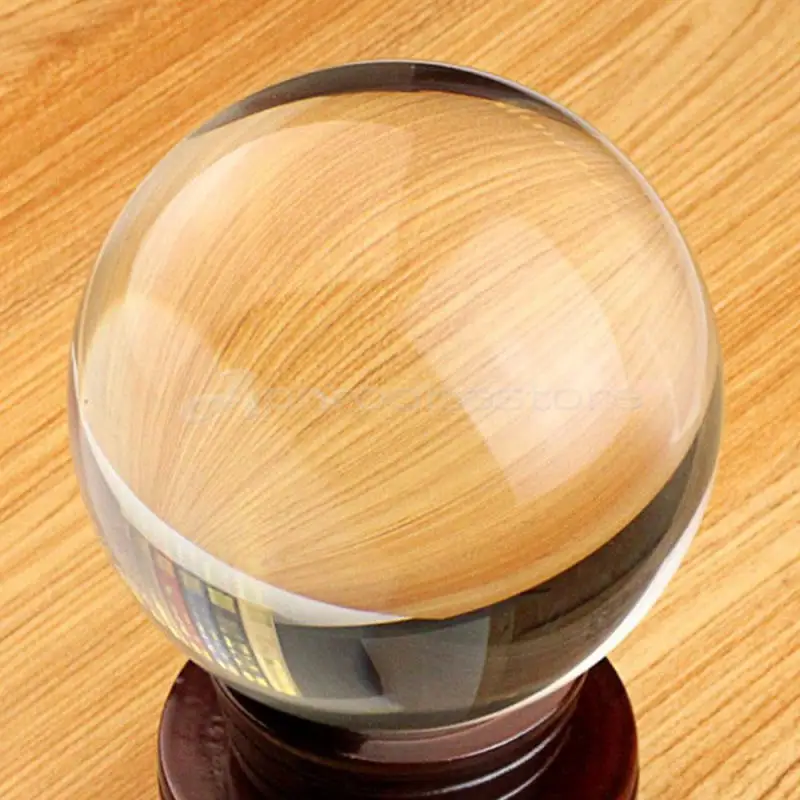Горячая прозрачный стеклянный хрустальный шар лечебная Сфера фотографии реквизит подарки 30-50 мм x 1