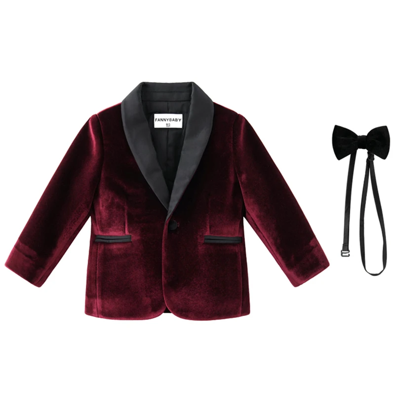 baby boy velvet suit