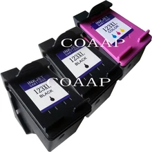 COAAP 3x совместимый hp 123 пополнен чернильный картридж для hp 123 XL OfficeJet 3830 3831 3832 3833 3834 4650 4652 4654 4655 принтеры