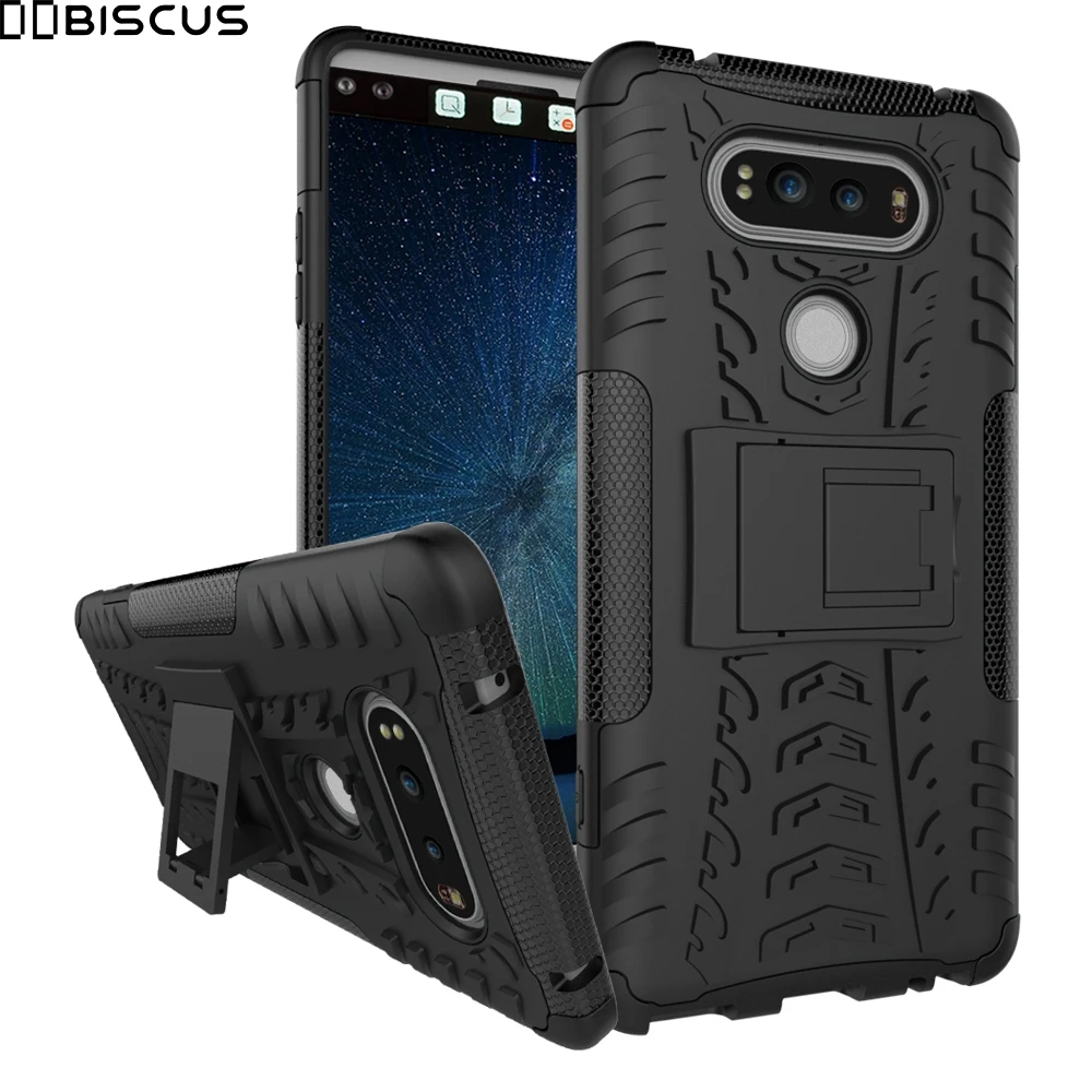 

For LG V20 Case Heavy Duty Armor Silicone Hard Plastic Cover For LG V 20 LGV20 F800 F800K H990ds F800L F800S Mobile Phone Stand