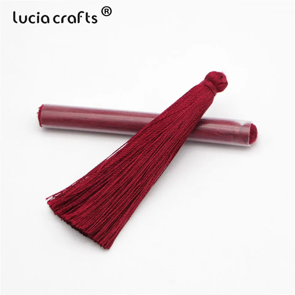 Lucia crafts 65 мм разные цвета на выбор вискозные кисточки серьги цепочка на свитер аксессуары DIY материалы 5 шт. I0102