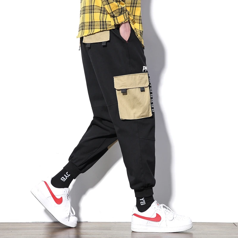 M-5XL 2019 Spring Track Pants Men Sweatpants Mens Joggers Pants Cargo Camo Tactical Harem Khaki Pants