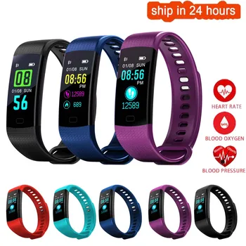 

K27 Color Screen Smart Wristband Sports Bracelet Heart Rate Blood Pressure Oxygen Fitness Tracker for Huawei Ascend P8 Lite / P8