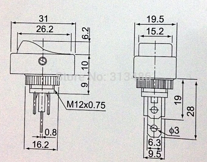 Модификация автомобиля светодиодной подсветкой кулисный переключатель 12V 20A, красный, зеленый, желтый, синий