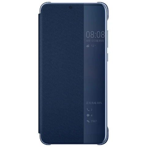 100% Официальный чехол HUAWEI P20 Pro оригинальный смарт для с зеркальным окном откидной