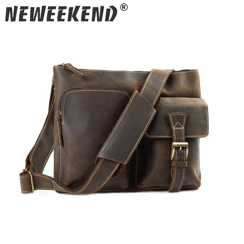 

Men Messenger Bags Luxury Genuine Leather Men Bag Designer High Quality Shoulder Bag Casual Zipper Office Bags for Men M918