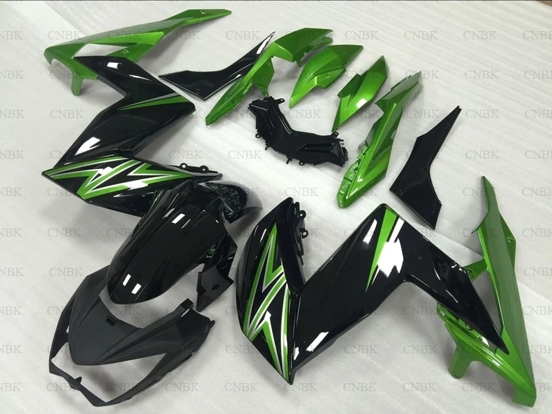 

for Kawasaki Z300 Z250 2015 - 2016 Abs Fairing Z 300 250 2015 Black Green Full Body Kits Z300 Z250 2016 Full Body Kits Unpainted