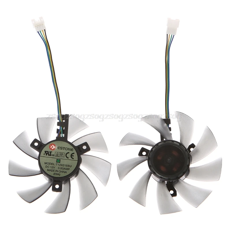 

DIY T129215SU Graphics Card 4Pin Cooling Fan For GTX 460 Gigabyte GTX 1060 Au07 Dropship