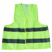 Флуоресцентный зеленый отражающий жилет высокая видимость бегущий отражающий жилет Оборудование безопасности Ночная столешница езда бег