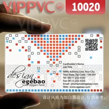 10020 Ночная печать визитных карточек-матовые лица прозрачная карта тонкий 0,36 мм