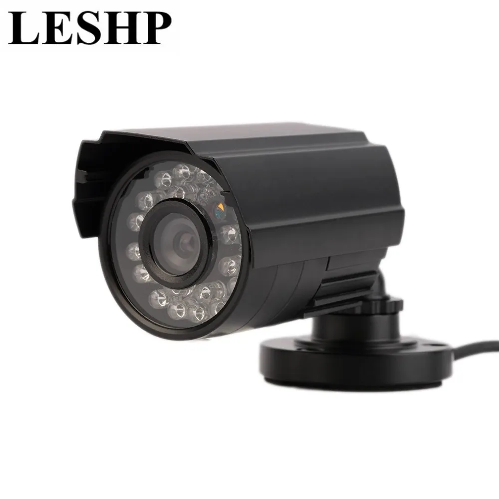 

LESHP IP Camera Waterproof Outdoor Night Vision Surveillance Camera 1/3" Color CMOS 1200TVL 24 LEDs Camera for Home Shop Office