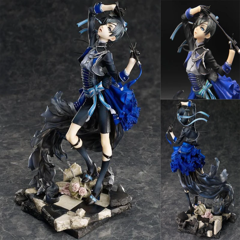 

Action anime figure Black Butler Ciel Phantomhivetoys collection model doll Christmas gift Book of Murder 22cm boxed Y7579
