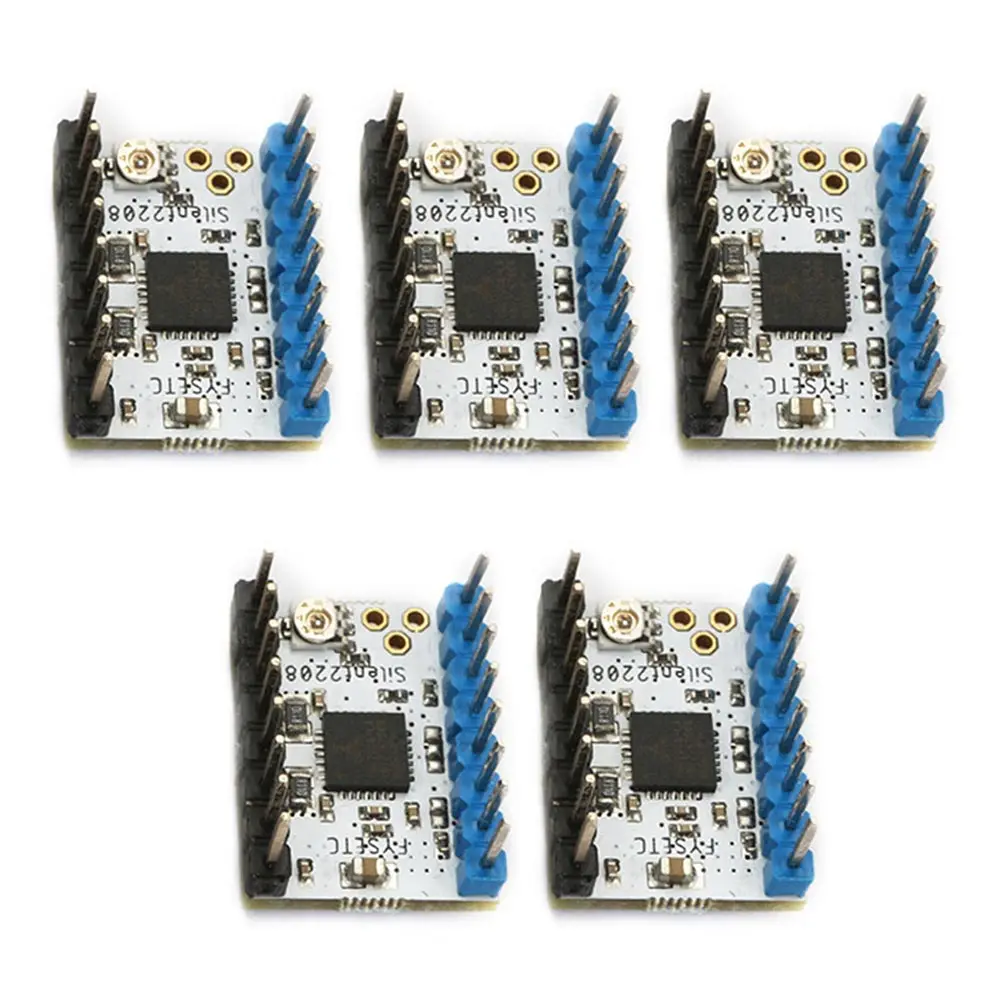 

5pcs TMC2208 V1.2 Motor Driver Heat Sink Stepstick 3D Printer Protection Stability Mainboard Parts Controller Boards Stepper