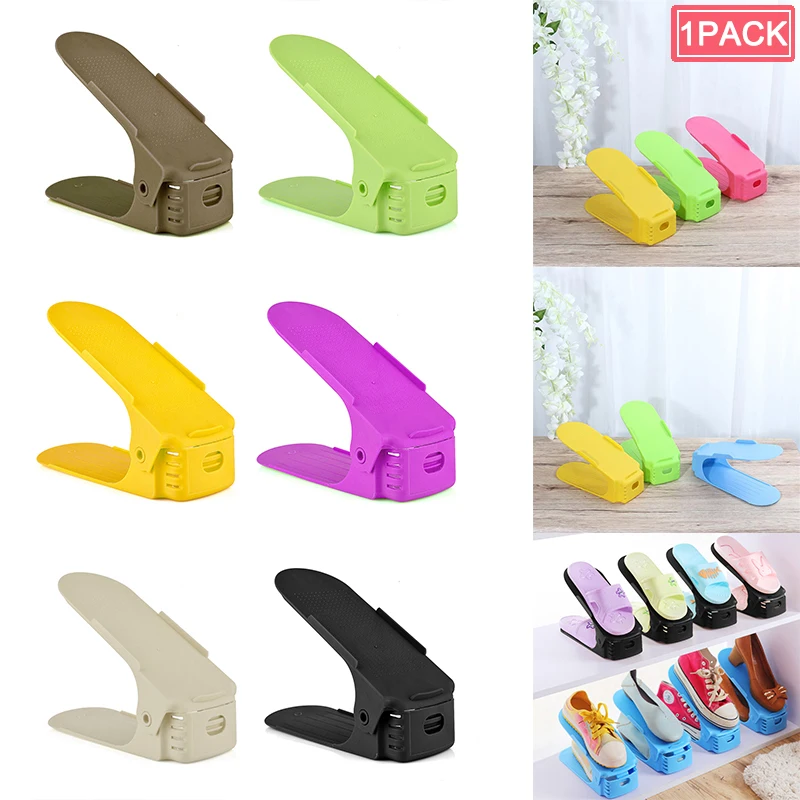

Adjustable Shoe Rack Double Shoe Holder Modern Living Shoe Storage Organizer Cleaning Convenient Shoes Organizers Stand Shelf