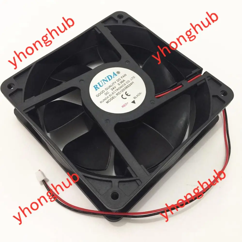 RUNDA RD12038S24H DC 24V 0.36A 120x120x38 мм 2 провод Сервер вентилятор