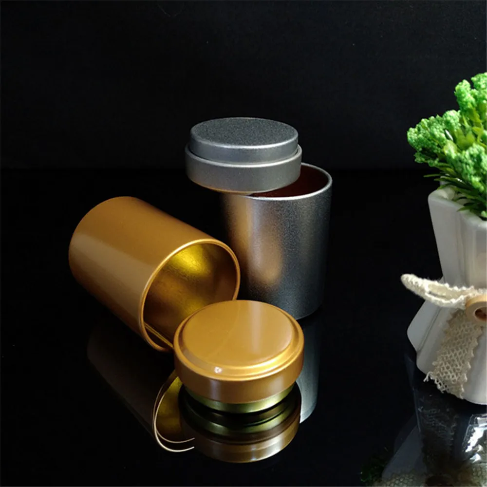 Простой стиль карманный мини портативный путешествия мода Универсальный уплотнение круглый жесть чай еда конфеты банки с восьми цветов