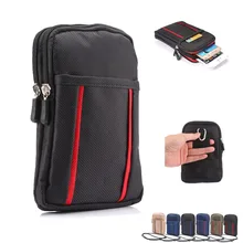 Многофункциональный чехол-кошелек для телефона, сумка с зажимом на ремне для iPhone, samsung, чехол с держателем на талии, сумка для спорта на открытом воздухе, чехол для телефона на 2 молнии