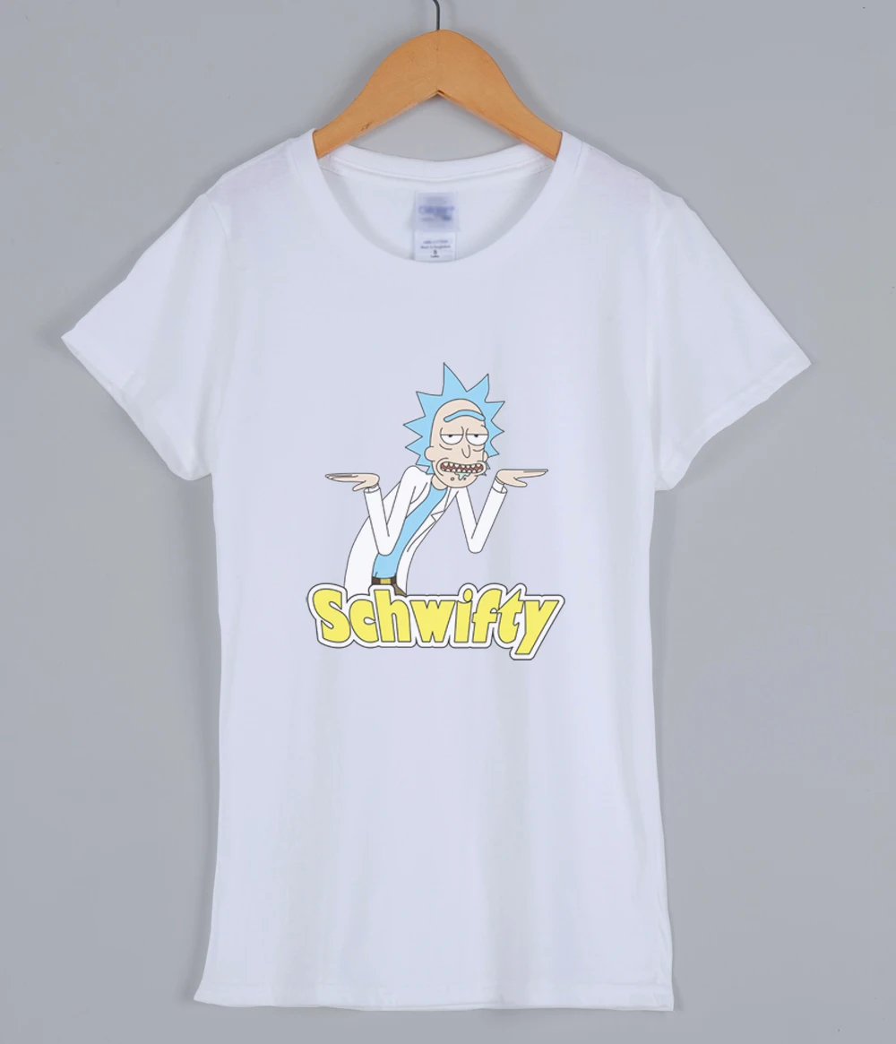ريك و MORTY أنيمي الأزياء الشارع الشهير T قميص للنساء 2019 الربيع الصيف العلامة التجارية س الرقبة القطن Kawaii التي شيرت أعلى قمزة قمصان