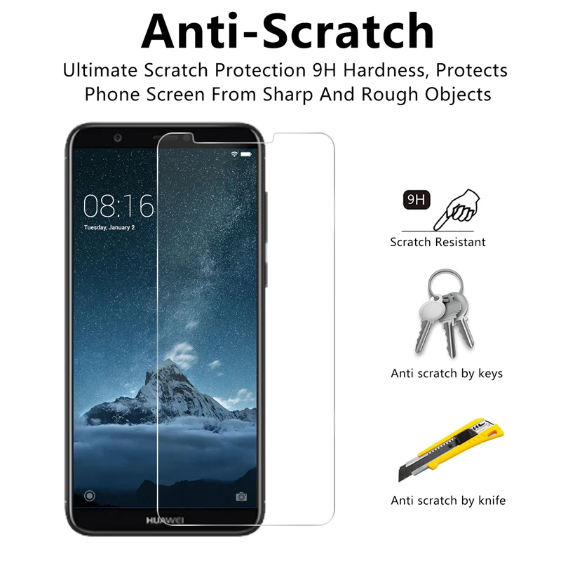 Защитное стекло 9H закаленное для Huawei Nova 2 Plus 3E Lite 3 i 3i 2i|Защитные стёкла и плёнки| |