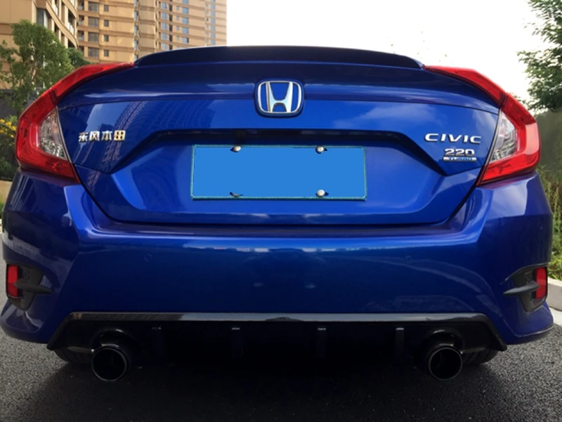 Для Honda Civic задний спойлер багажника Высокое качество ABS Материал грунтовка цвет украшение в виде хвостового крыла для Civic