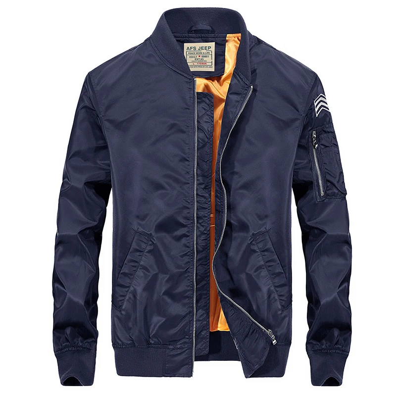 

New Fashion Brand AFS JEEP Mens Windbreaker Jackets Spring Autumn Bomber Jacket Men Flight Pilot jaquetas masculinas