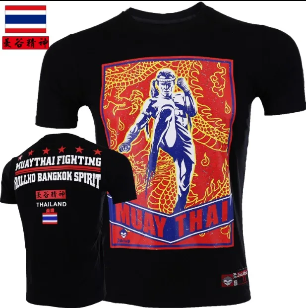 Мягкая обезьяна ROLLHO fighting sport MMA футболка с короткими рукавами тайский боксерский