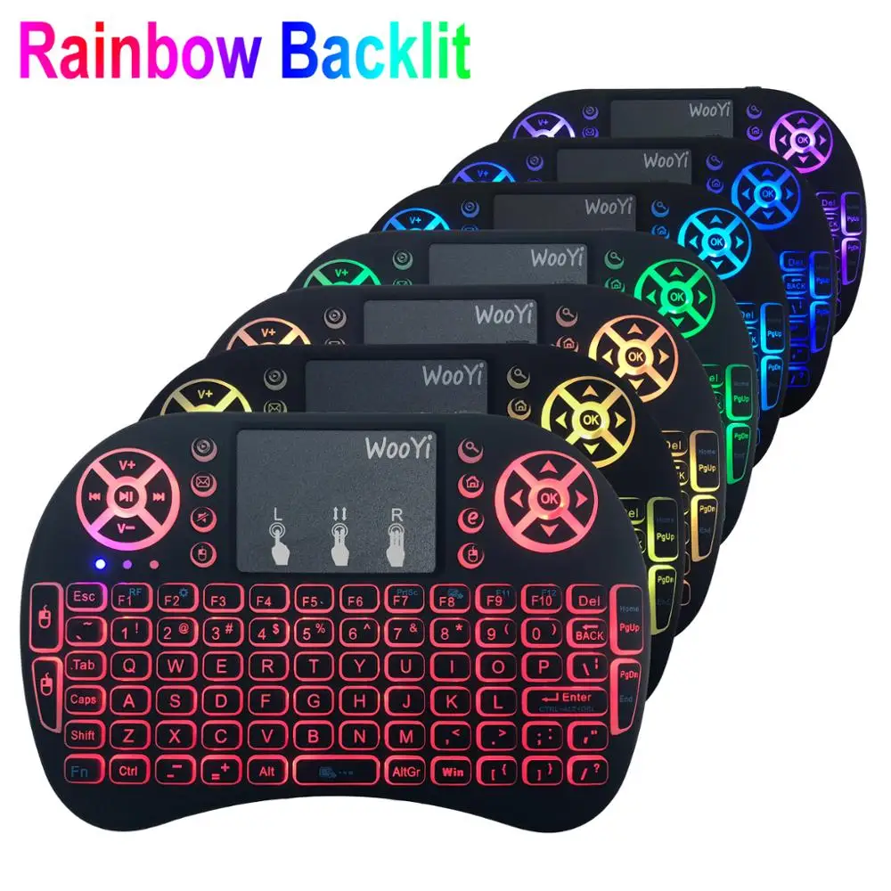 Клавиатура i8 Air Mouse беспроводная с подсветкой 2 4 ГГц 3 цвета|air mouse touchpad|2.4ghz wireless