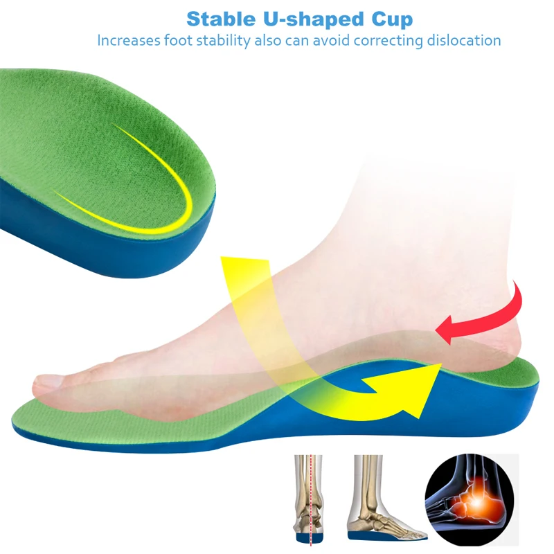 Soumit TPE PP пластиковая Высокая ортопедическая обувь с поддержкой свода стопы плоскостопие корректирующие стельки амортизация обуви колодки для детей