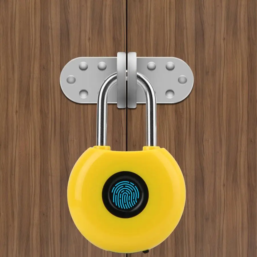 

Smart Keyless Biometric Fingerprint Padlock IP65 Waterproof Anti-theft Security Lock Smart Padlock