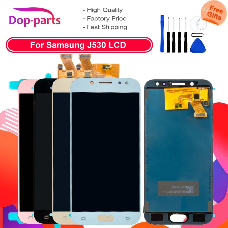 

10Pcs/Lot For Samsung Galaxy J5 Pro 2017 J530 OEM LCD Display Touch Screen Digitizer Assembly Brightness Adjustment Free DHL EMS