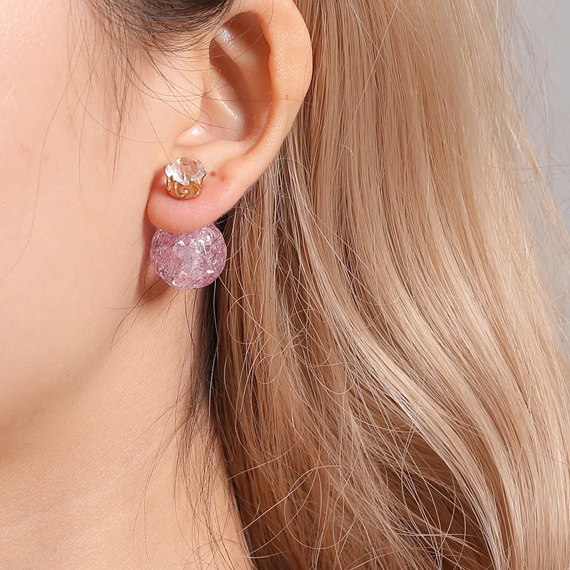 

2019 New Fashion Crystal Round Stud Earring 3PCS/SET Pearl Ear Cuff Jewelry for Girls Party Birthday Gifts aretes