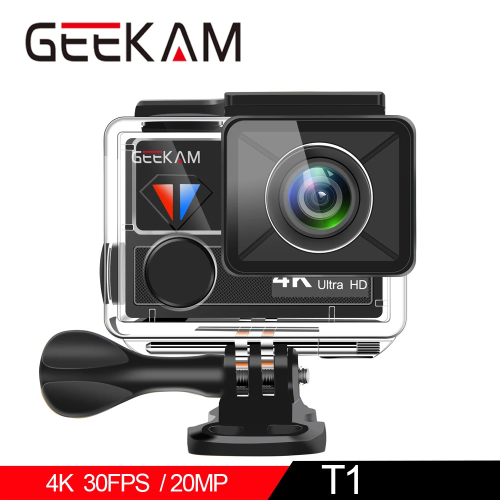 

Action Camera T1 Touch Screen Ultra HD 4K 20MP WiFi Waterproof Bicycle Helmet Extreme Video Cam go Sports pro camera yi hero 7