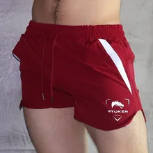 Мужские шорты для фитнеса летние модные повседневные Спортзалы, бодибилдинг тренировки мужские укороченные брюки до середины икры спортивные штаны