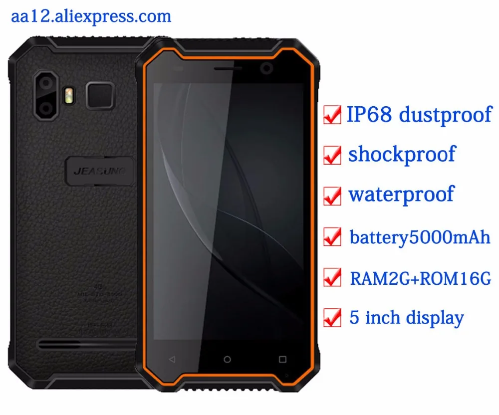 JEASUNG P8 Waterproof new mobile phone IP68 4G Shockproof Phone 2G font b RAM b font