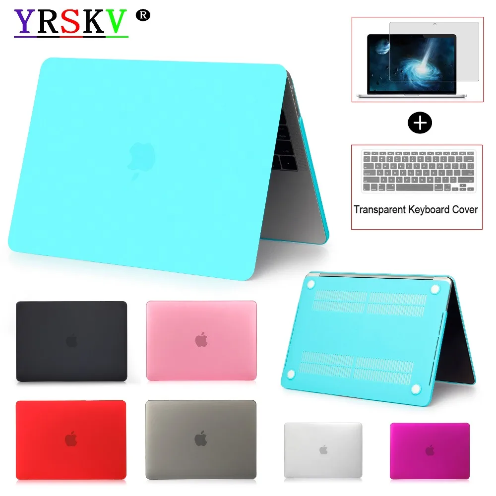 

Crystal\Matte Laptop Case For Apple Macbook Air Pro Retina 11"12"13"15 inch Case for Mac book New Pro 13.3"15.4" Touch Bar