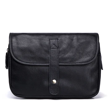 

Men's handbag Genuine Leather High Quality male Waist Packs crossbody bag Casual Waist wear bag Unisex Waist Belt Bag Waist Bag