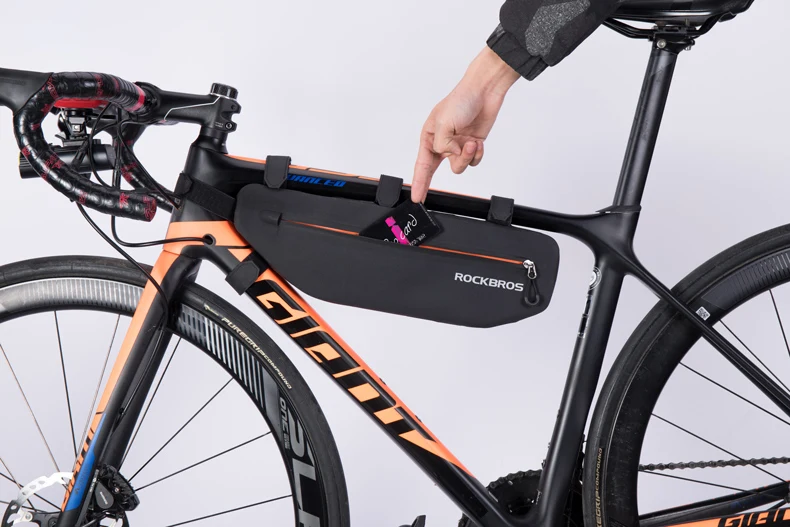 Excellent ROCKBROS 3L Bicycle Bags Triangle Top Tube Frame Bag Waterproof Reflective Compartment Pannier MTB Road Cycling Bike Accessories 22 Excellent ROCKBROS 3L Bicycle Bags Triangle Top Tube Frame Bag Waterproof Reflective Compartment Pannier MTB Road Cycling Bike Accessories 22
