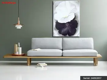 

Georgia OKeeffe Flower Abstract oil Painting Drawing art Spray Unframed Canvas picture hand square straw wall figure24092857