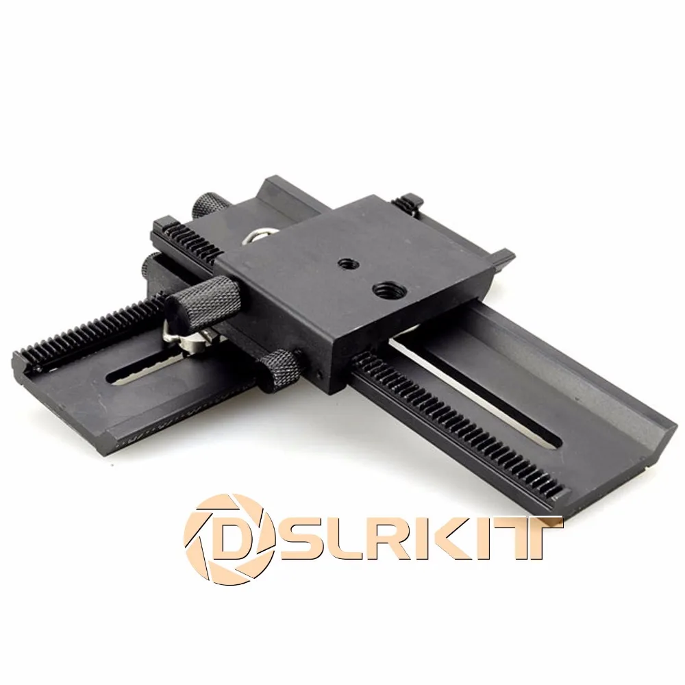DSLRKIT 4 сторонний Макросъемка фокусировка рельсовый слайдер для камеры CANON NIKON SONY D
