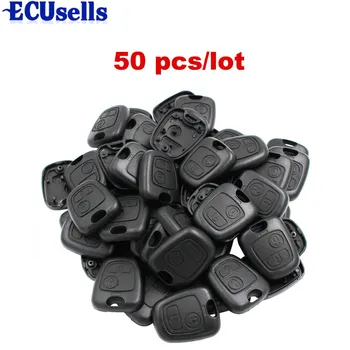 

50 Pcs/Lot New Replacement for Peugeot 206/307/207 for Citroen C2 Half Remote Key Case Shell Smart Key Housing Cover No Blade