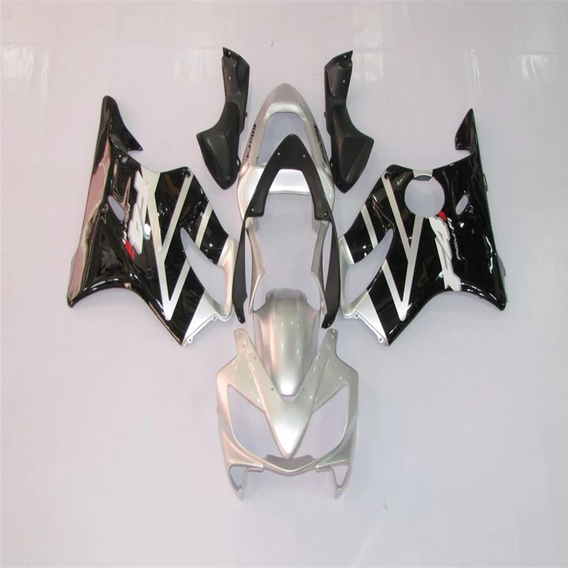 Литья под Давлением Серебро Черный Пригодный Для Honda CBR600 F4i CBR600F4i 2001 2002 2003 ABS