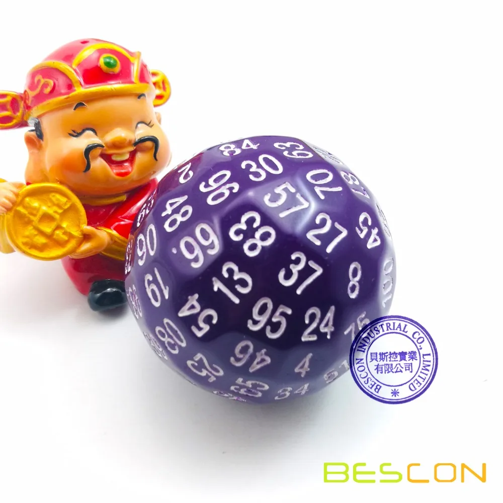 Bescon Troquel de 50 caras, cubo de 50 caras, 50 dados de lados, D50 de 50 lados de 1.181 in, dados grandes para juegos - Color amarillo opaco con números negros Bescon Troquel de 50 caras, cubo de 50 caras, 50 dados de lados, D50 de 50 lados de 1.181 in, dados grandes para juegos - Color amarillo opaco con números negros
