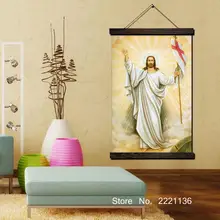 Jesus Say Hello To You Scroll Painting HD Wall Art Hanging Canvas Painting HD Printed Pictures for Living Room Decoration say hello