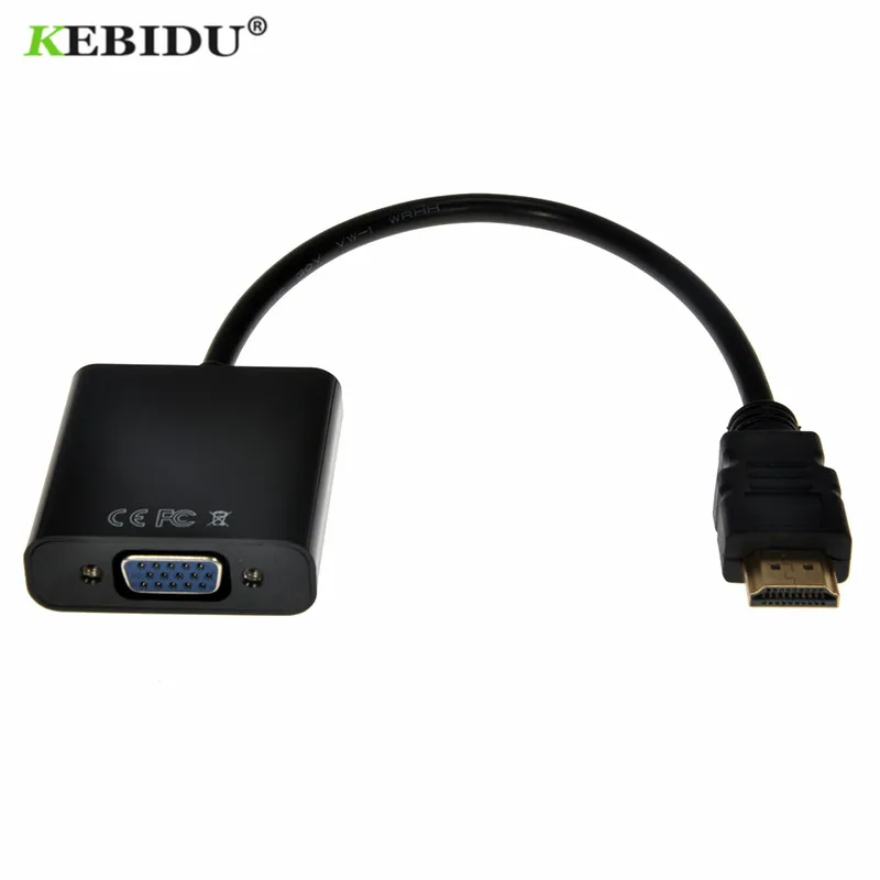 Kebidu 10 шт. HDMI в VGA кабель адаптер конвертер мужчин и женщин встроенный Чипсет до 1080p для xbox 360 для PS3 Playstation